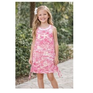 Lilly Pulitzer Little Lilly Simone Cheeky Melon Rule Breaker Classic Shift Dress